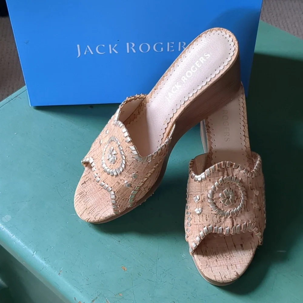 Jack Rogers Thompson Cork Wedge - Picture 12 of 12